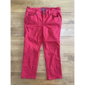 TORRID Red Crop‎ Jegging Super Soft Size 10